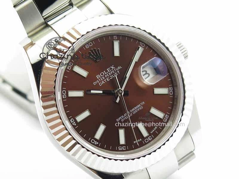 DateJust II 41mm SS BP Maker Best Edition Brown Dial On SS Bracelet SA3136