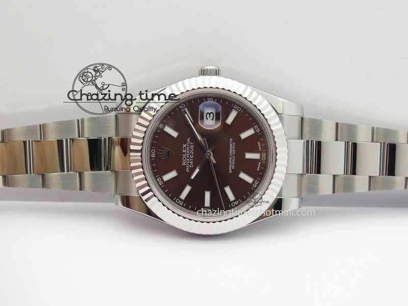 DateJust II 41mm SS BP Maker Best Edition Brown Dial On SS Bracelet SA3136