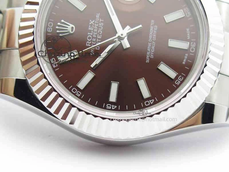 DateJust II 41mm SS BP Maker Best Edition Brown Dial On SS Bracelet SA3136