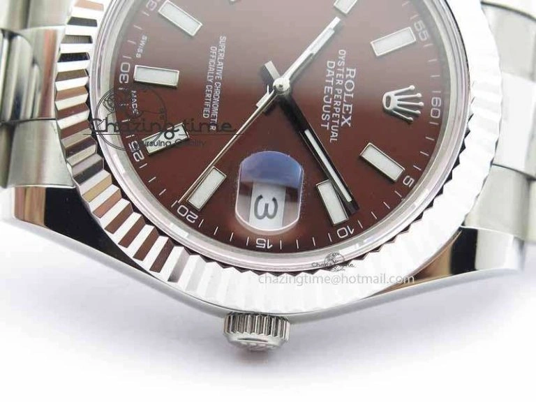 DateJust II 41mm SS BP Maker Best Edition Brown Dial On SS Bracelet SA3136