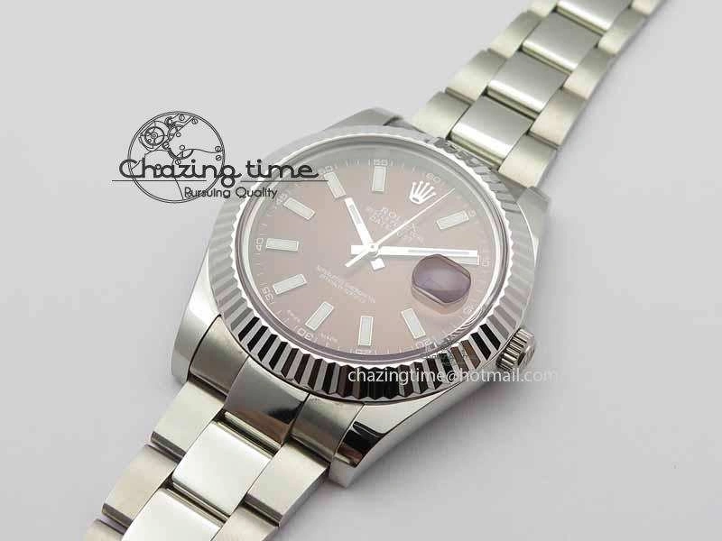 DateJust II 41mm SS BP Maker Best Edition Brown Dial On SS Bracelet SA3136