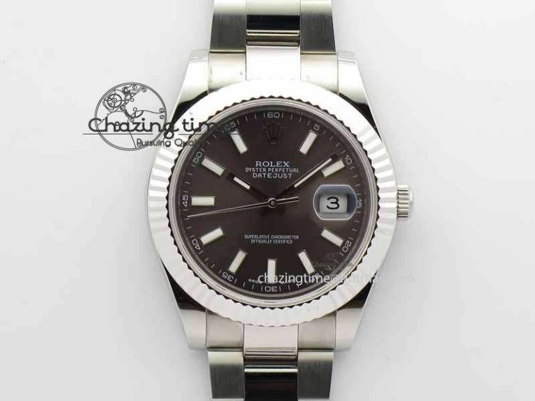 DateJust II 41mm SS BP Maker Best Edition Dark Gray Dial On SS Bracelet SA3136