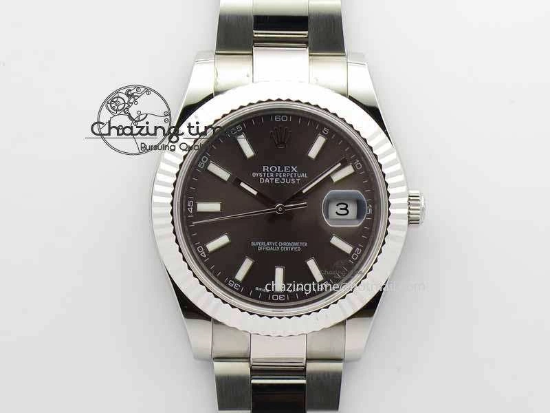 DateJust II 41mm SS BP Maker Best Edition Dark Gray Dial On SS Bracelet SA3136