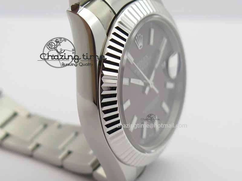 DateJust II 41mm SS BP Maker Best Edition Dark Gray Dial On SS Bracelet SA3136
