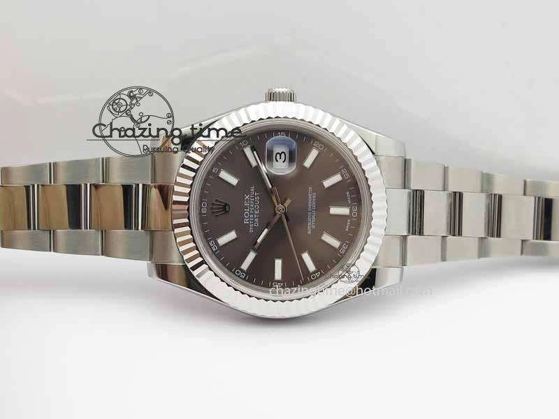 DateJust II 41mm SS BP Maker Best Edition Dark Gray Dial On SS Bracelet SA3136