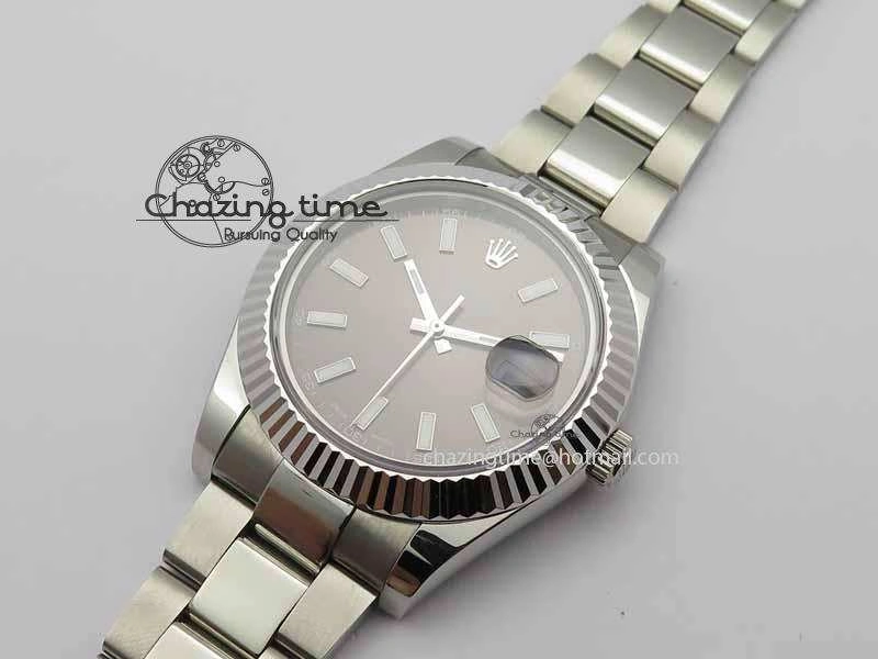 DateJust II 41mm SS BP Maker Best Edition Dark Gray Dial On SS Bracelet SA3136