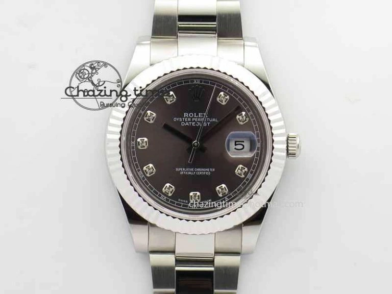DateJust II 41mm SS BP Maker Best Edition Gray Dial Diam On SS Bracelet SA3136