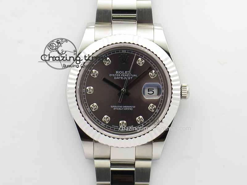 DateJust II 41mm SS BP Maker Best Edition Gray Dial Diam On SS Bracelet SA3136
