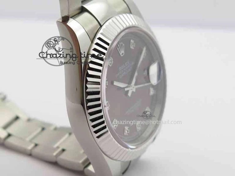 DateJust II 41mm SS BP Maker Best Edition Gray Dial Diam On SS Bracelet SA3136