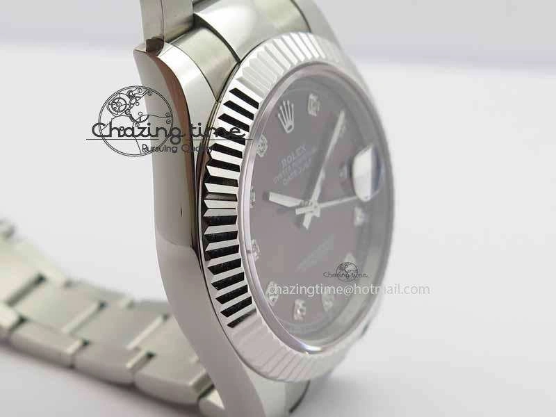 DateJust II 41mm SS BP Maker Best Edition Gray Dial Diam On SS Bracelet SA3136