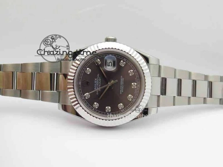 DateJust II 41mm SS BP Maker Best Edition Gray Dial Diam On SS Bracelet SA3136