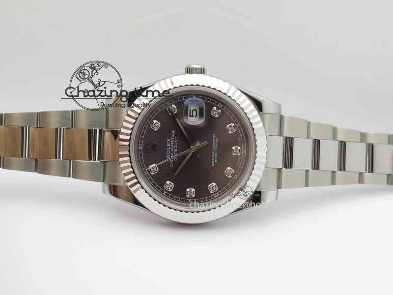 DateJust II 41mm SS BP Maker Best Edition Gray Dial Diam On SS Bracelet SA3136