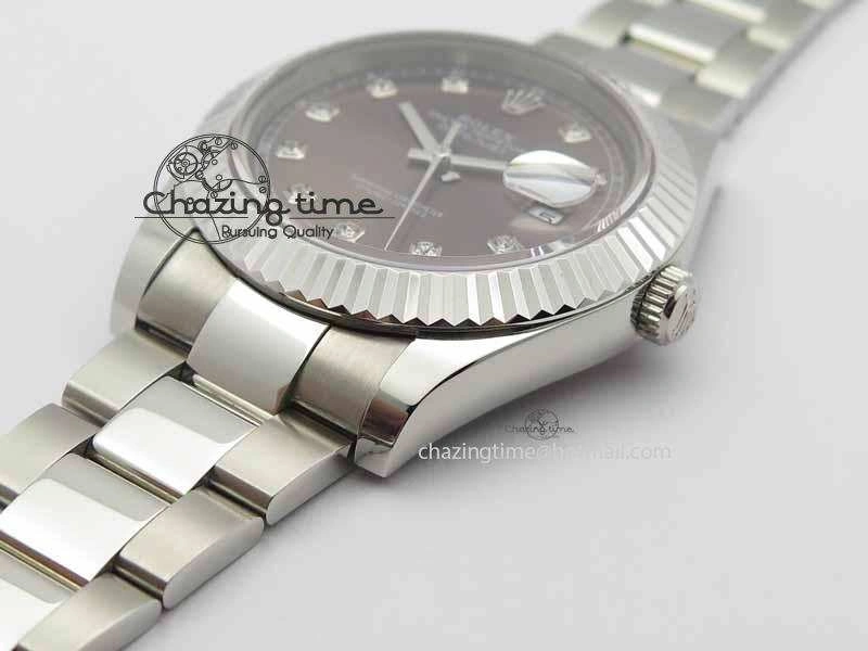 DateJust II 41mm SS BP Maker Best Edition Gray Dial Diam On SS Bracelet SA3136