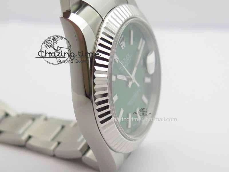 DateJust II 41mm SS BP Maker Best Edition Green Dial On SS Bracelet SA3136