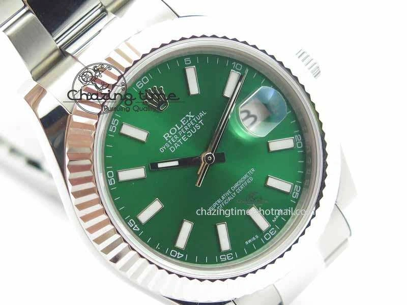 DateJust II 41mm SS BP Maker Best Edition Green Dial On SS Bracelet SA3136
