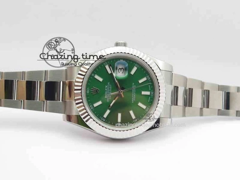 DateJust II 41mm SS BP Maker Best Edition Green Dial On SS Bracelet SA3136