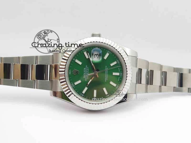 DateJust II 41mm SS BP Maker Best Edition Green Dial On SS Bracelet SA3136