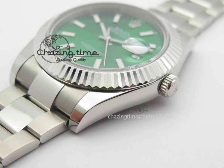 DateJust II 41mm SS BP Maker Best Edition Green Dial On SS Bracelet SA3136
