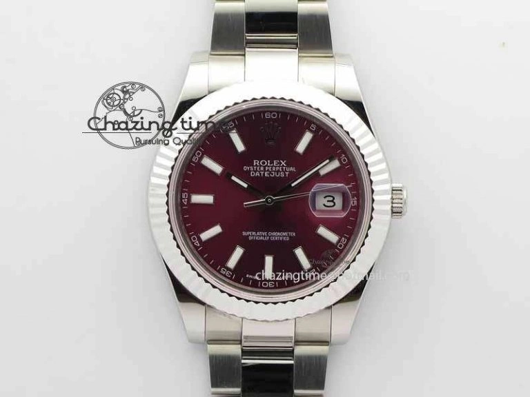 DateJust II 41mm SS BP Maker Best Edition Red Dial On SS Bracelet SA3136