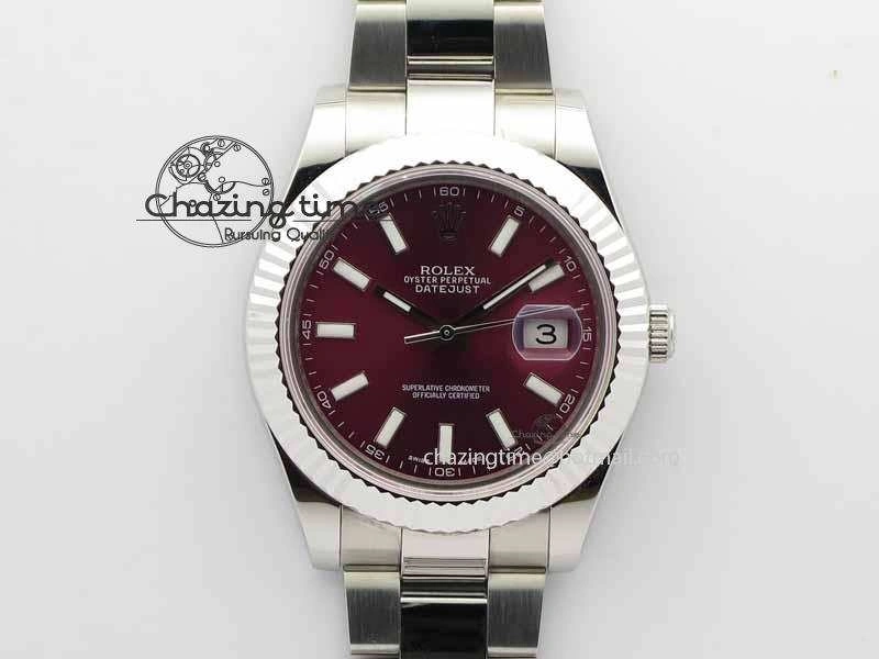 DateJust II 41mm SS BP Maker Best Edition Red Dial On SS Bracelet SA3136