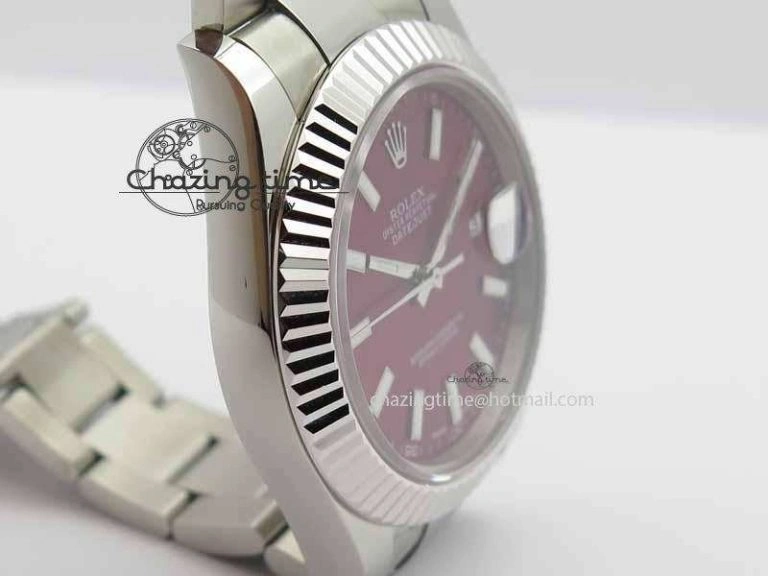 DateJust II 41mm SS BP Maker Best Edition Red Dial On SS Bracelet SA3136