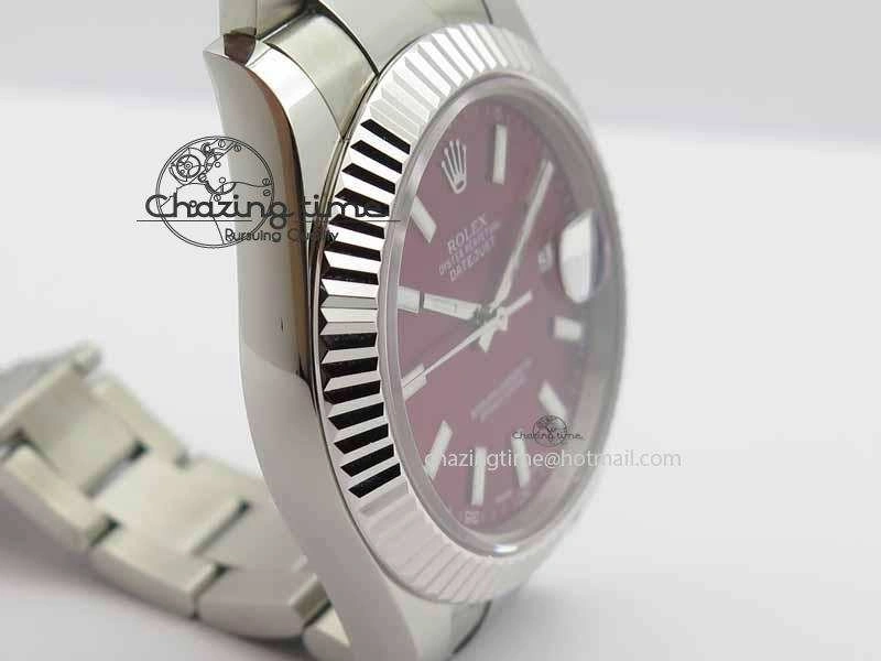 DateJust II 41mm SS BP Maker Best Edition Red Dial On SS Bracelet SA3136