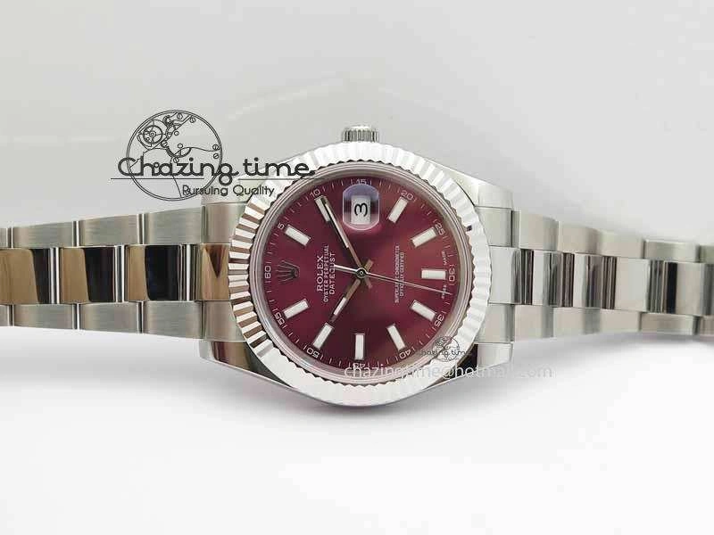 DateJust II 41mm SS BP Maker Best Edition Red Dial On SS Bracelet SA3136