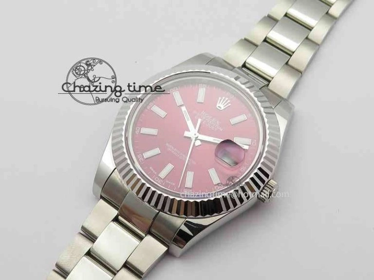 DateJust II 41mm SS BP Maker Best Edition Red Dial On SS Bracelet SA3136