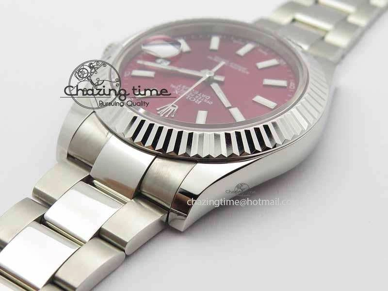 DateJust II 41mm SS BP Maker Best Edition Red Dial On SS Bracelet SA3136