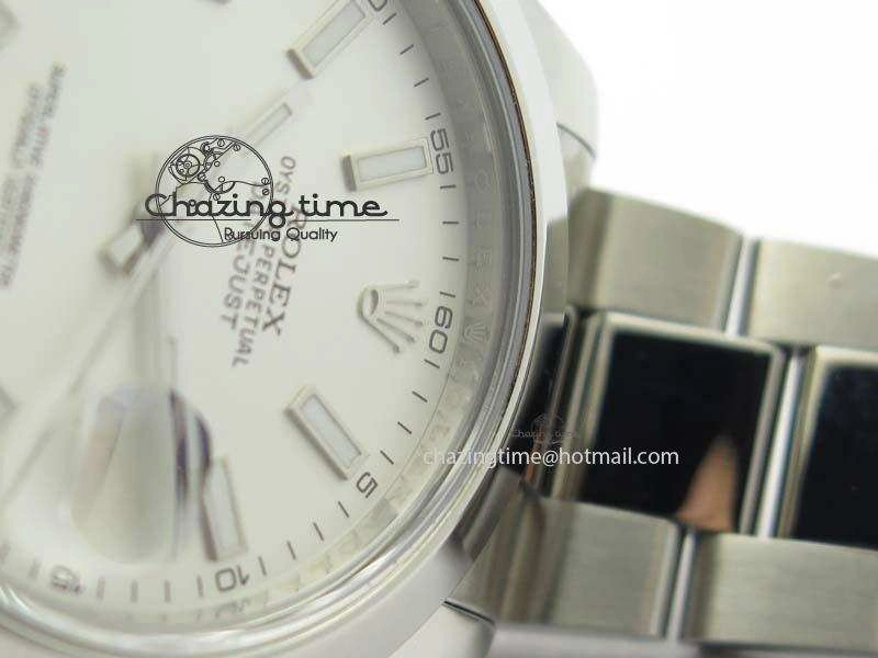 DateJust II 41mm SS BP-Maker Best Edition Sliver Stick Dial On SS Bracelet A2824 V2