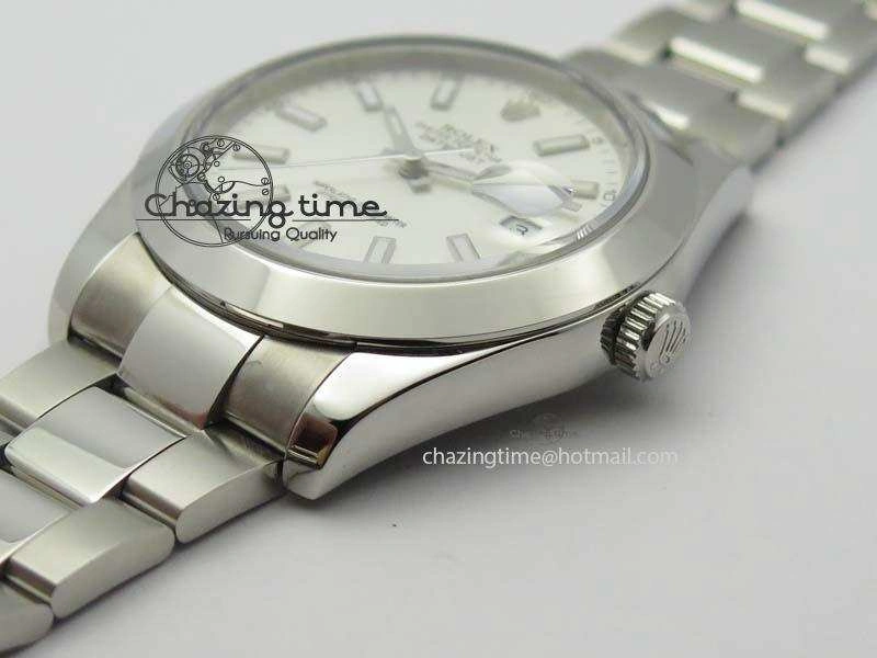 DateJust II 41mm SS BP-Maker Best Edition Sliver Stick Dial On SS Bracelet A2824 V2