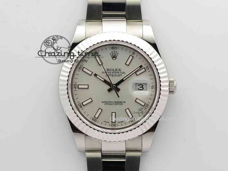 DateJust II 41mm SS BP Maker Best Edition White Dial On SS Bracelet SA3136