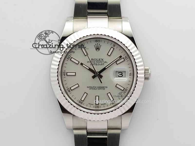 DateJust II 41mm SS BP Maker Best Edition White Dial On SS Bracelet SA3136