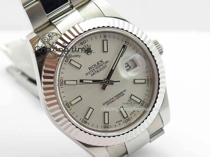 DateJust II 41mm SS BP Maker Best Edition White Dial On SS Bracelet SA3136