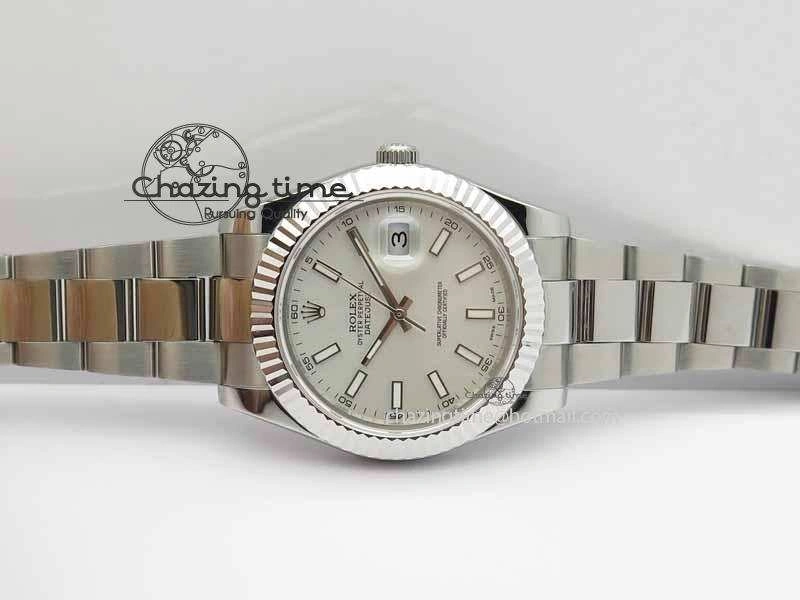 DateJust II 41mm SS BP Maker Best Edition White Dial On SS Bracelet SA3136