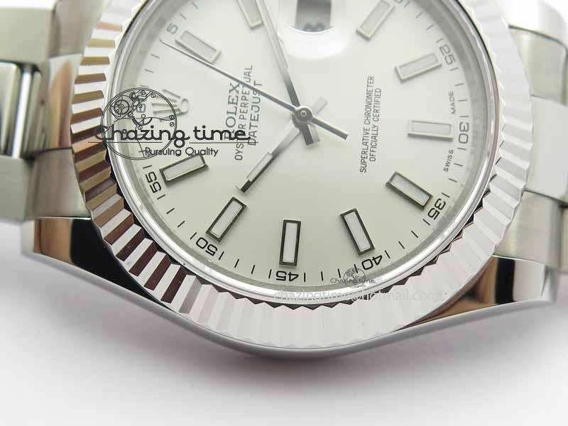 DateJust II 41mm SS BP Maker Best Edition White Dial On SS Bracelet SA3136