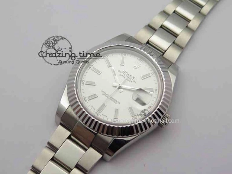 DateJust II 41mm SS BP Maker Best Edition White Dial On SS Bracelet SA3136