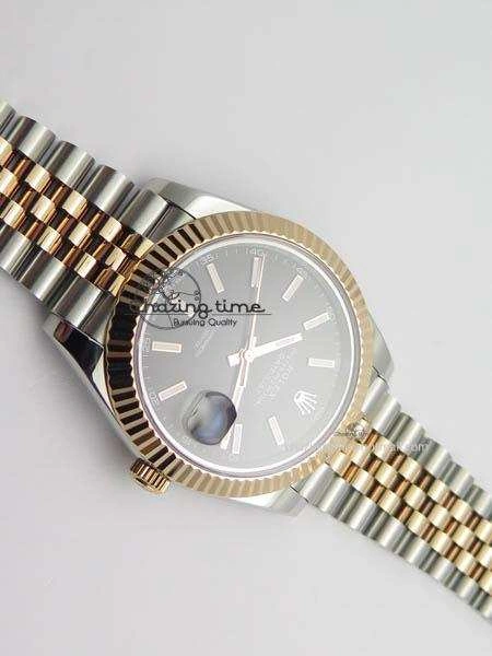 DateJust II 41mm SS RG BP Maker Best Edition Black Sticks Dial On New Version Jubilee Bracelet A2813