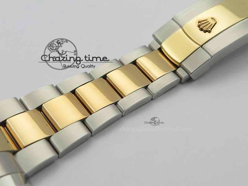 DateJust II 41mm SS RG BP Maker Best Edition Brown Sticks Dial On SS RG Bracelet SA3136