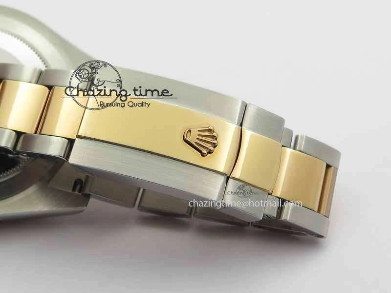 DateJust II 41mm SS RG BP Maker Best Edition Brown Sticks Dial On SS RG Bracelet SA3136