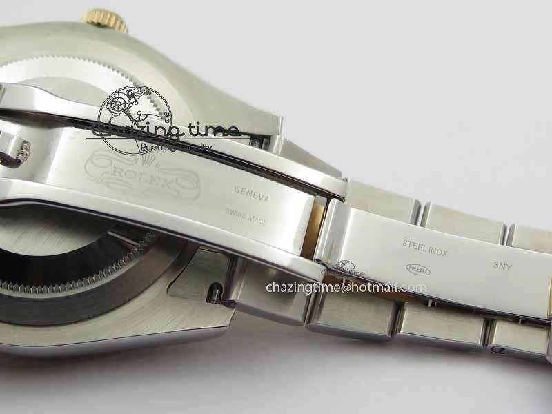 DateJust II 41mm SS RG BP Maker Best Edition Brown Sticks Dial On SS RG Bracelet SA3136