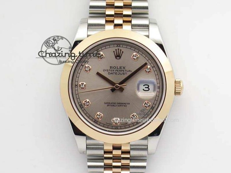 DateJust II 41mm SS RG BP Maker Best Edition Champagne Diam Dial On New Version Jubilee Bracelet A2813