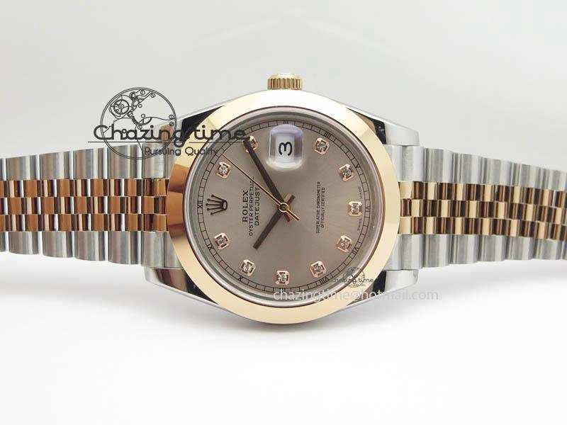 DateJust II 41mm SS RG BP Maker Best Edition Champagne Diam Dial On New Version Jubilee Bracelet A2813