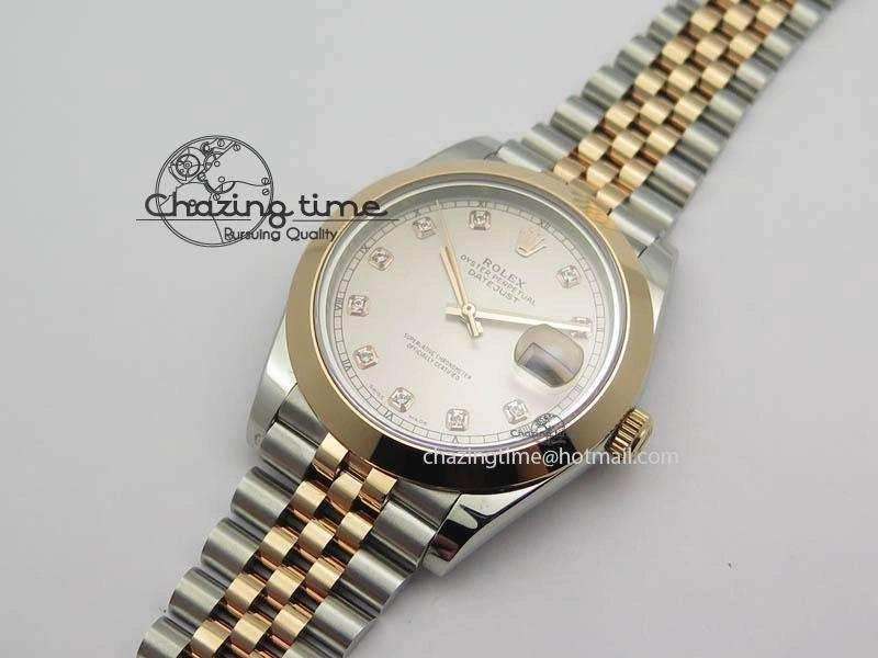DateJust II 41mm SS RG BP Maker Best Edition Champagne Diam Dial On New Version Jubilee Bracelet A2813