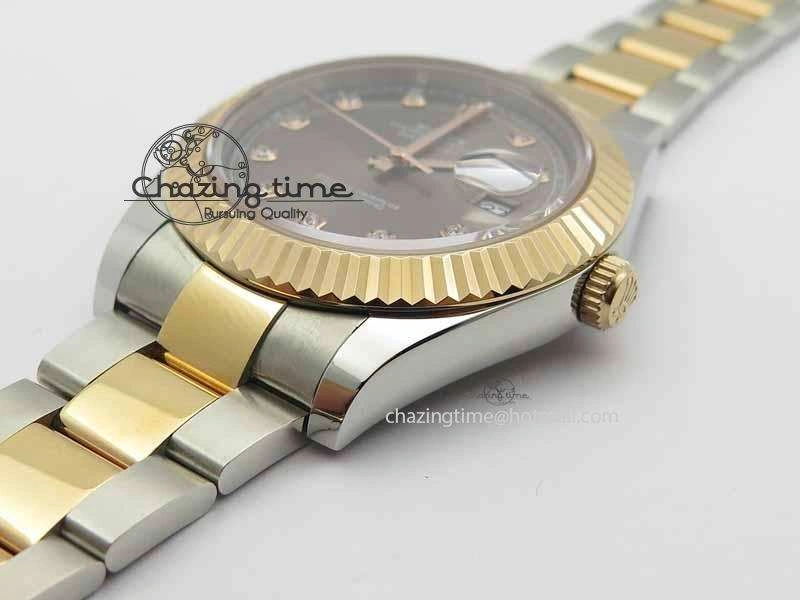 DateJust II 41mm SS RG BP Maker Best Edition Gray Diam Dial On SS RG Bracelet SA3136
