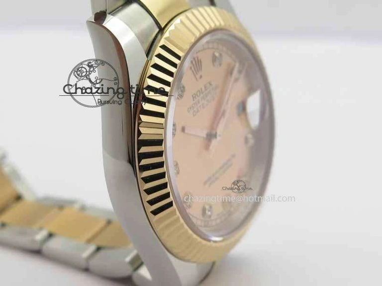 DateJust II 41mm SS RG BP Maker Best Edition RG Diam Dial On SS RG Bracelet SA3136