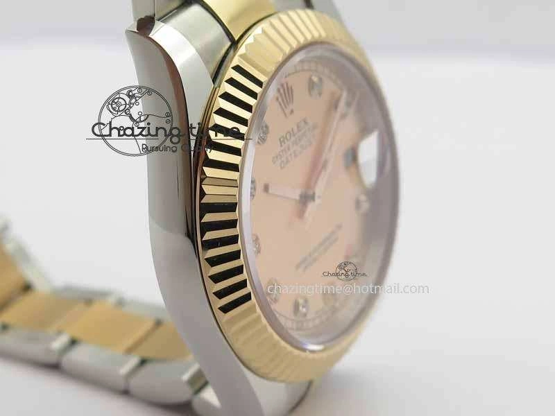DateJust II 41mm SS RG BP Maker Best Edition RG Diam Dial On SS RG Bracelet SA3136