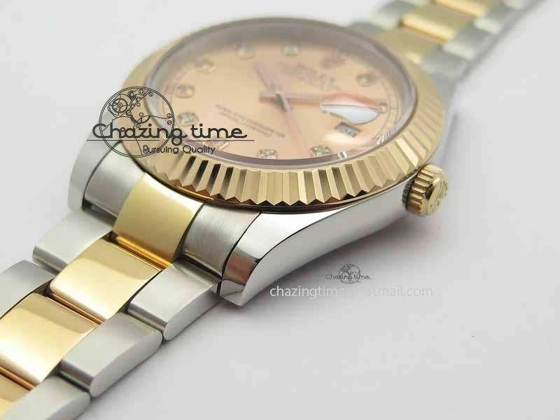DateJust II 41mm SS RG BP Maker Best Edition RG Diam Dial On SS RG Bracelet SA3136