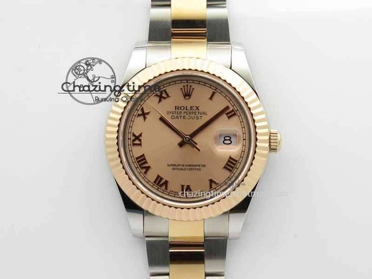 DateJust II 41mm SS RG BP Maker Best Edition RG Roman Dial On SS RG Bracelet SA3136
