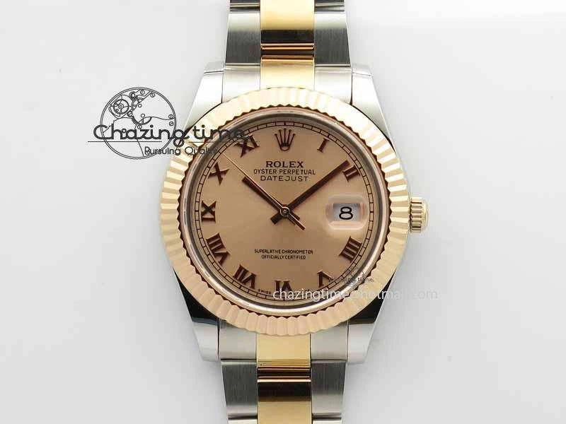 DateJust II 41mm SS RG BP Maker Best Edition RG Roman Dial On SS RG Bracelet SA3136